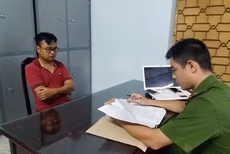 Trần Quang Hải tại cơ quan điều tra.