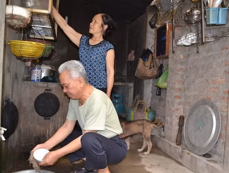 Cuộc sống giản dị của vợ chồng ông Toàn.