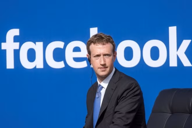 CEO của Facebook Mark Zuckerberg.