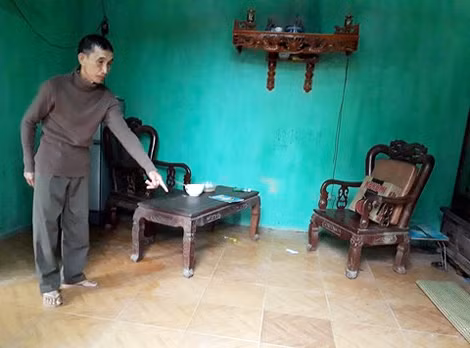 Hiện trường xảy ra vụ án.