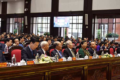 Thủ tướng Chính phủ Nguyễn Xuân Phúc và các đại biểu dự Đại hội.