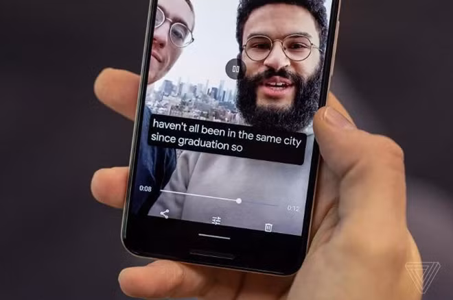 Tính năng Live Captions trên Android Q.