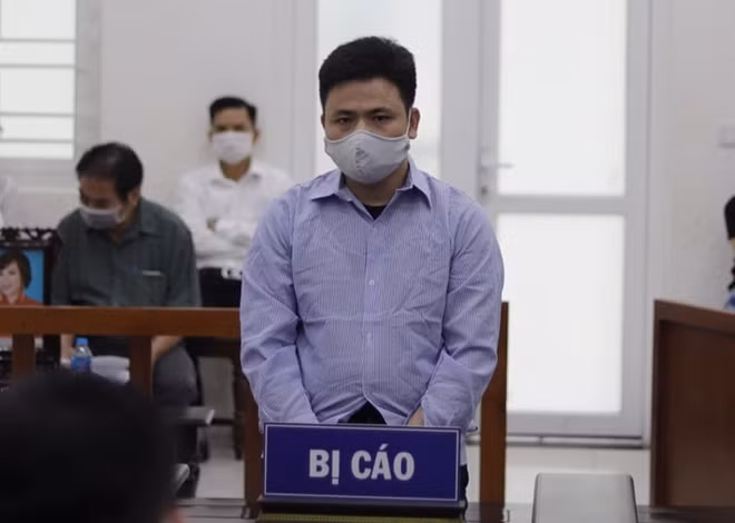 Bị cáo Chung tại phiên toà.