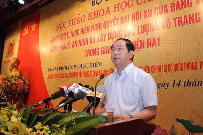 Chủ tịch nước Trần Đại Quang phát biểu chỉ đạo hội thảo.