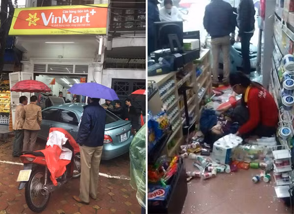 Nạn nhân nằm bất động sau tai nạn. Ảnh: K.L.Anh