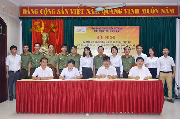 Bưu điện tỉnh Nghệ An tổ chức ra mắt mô hình tự quản về ANTT