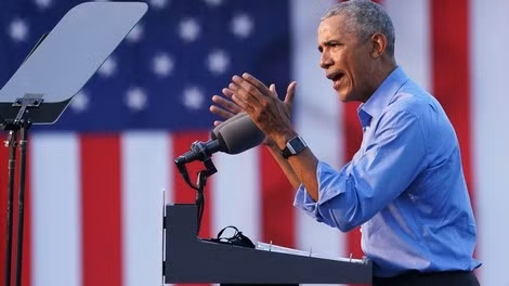 Cựu Tổng thống Obama vận động cử tri ủng hộ ứng cử viên Biden. Cựu Tổng thống Obama vận động cử tri ủng hộ ứng cử viên Biden.