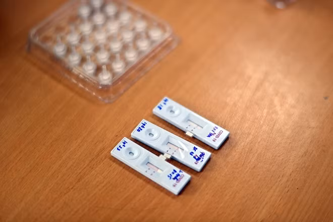 Kết quả kiểm tra tại Bến xe Mỹ Đình, tất cả các mẫu test nhanh đều cho kết quả âm tính.