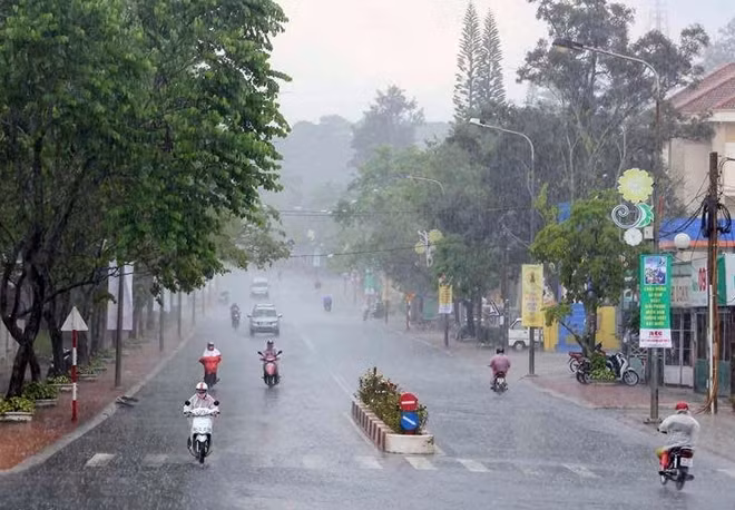 Các tỉnh miền Nam hôm nay tiếp tục có mưa rào và giông