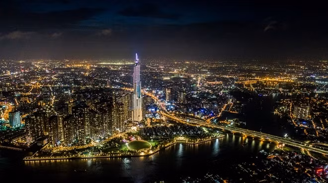 Tòa tháp Landmark 81 như một điểm nhấn tinh tế cho vẻ đẹp của thành phố TPHCM