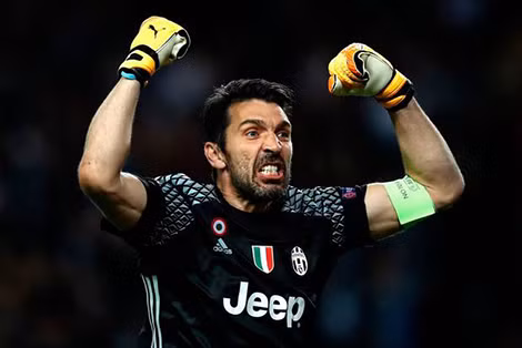 Thủ thành Buffon - trái tim phòng ngự của Juventus.