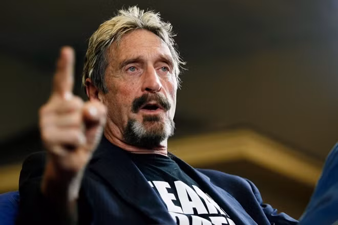 John David McAfee đã bị bắt ở Tây Ban Nha, đang chờ dẫn độ về Mỹ.