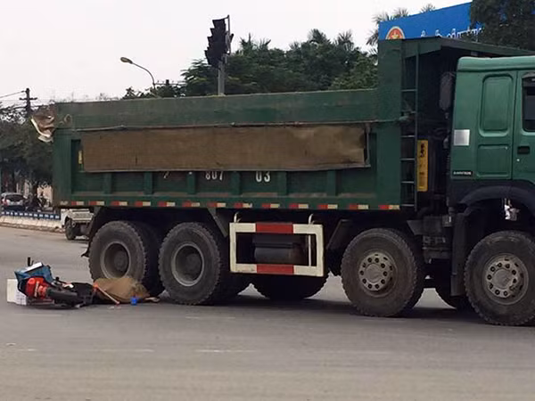 Hiện trường vụ tai nạn, Ảnh: Tuấn Boss.