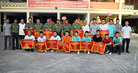 Bế mạc Giải thể thao kỷ niệm 40 năm Ngày thành lập lực lượng Bưu chính CAND