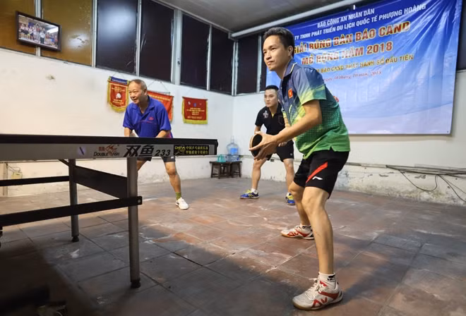 Một số hình ảnh các trận đấu tại giải bóng bàn Báo CAND mở rộng năm 2018.