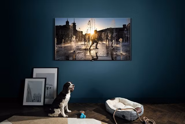 Ngoài LG, hãng công nghệ Samsung của Hàn Quốc cũng mang tới CES 2018 mẫu TV mới của mình. Mẫu TV của Samsung cho người nhìn cảm nhận giống như bức tranh treo tường của một họa sĩ nổi tiếng. Samsung đã đưa lên mẫu TV của mình độ phân giải đáng kinh ngạc lên tới 8K.