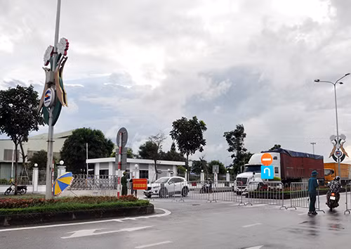 Toàn cảnh chốt kiểm soát dịch COVID-19 số 2 đường Ngô Quyền, TP Hải Dương