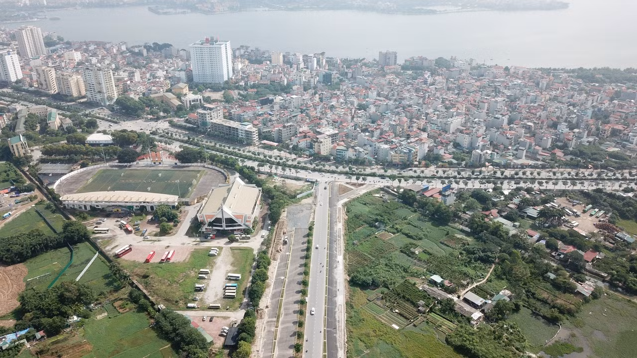 Nhìn từ trên... trời tuyến đường 10 làn xe nối hai tuyến vành đai ở thủ đô ảnh 11
