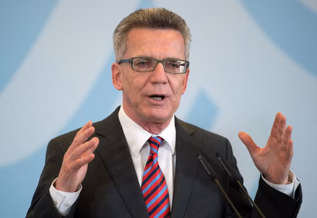Bộ trưởng Nội vụ Đức Thomas de Maiziere Bộ trưởng Nội vụ Đức Thomas de Maiziere