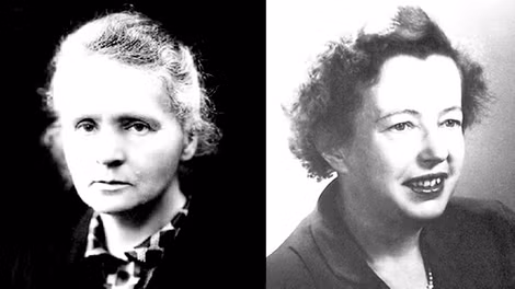 Marie Curie và Maria Goeppert Mayer.