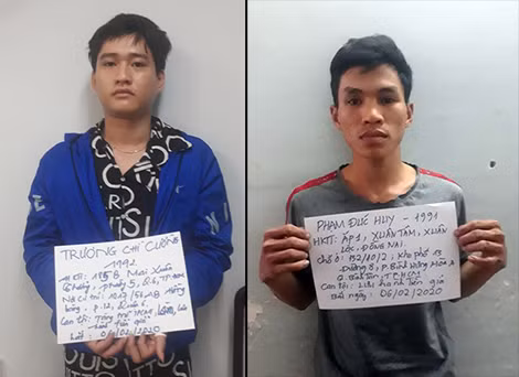 Đối tượng Trương Chí Cường và Phạm Đức Huy.