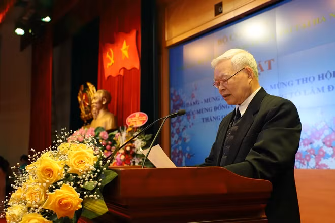 Trung tướng Lê Thành, Chủ nhiệm CLB sỹ quan Công an hưu trí Bộ Công an.