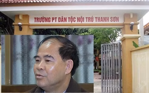 Ông Đinh Bằng My - hiệu trưởng trường Phổ thông dân tộc nội trú Thanh Sơn.