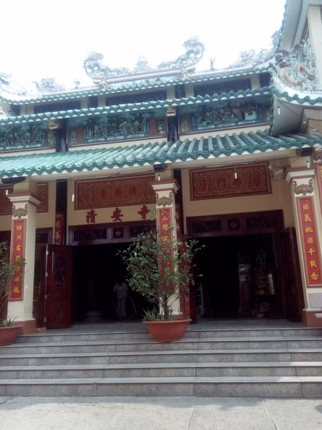 Chùa Thanh An nơi có tượng ngựa xích thố và thanh long đao.