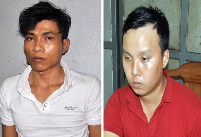 Hai đối tượng Vũ Sơn Ca và Vũ Quang Nhựt.