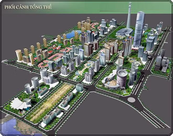 Quy hoạch tổng thể khu đô thị Tây Hồ Tây.