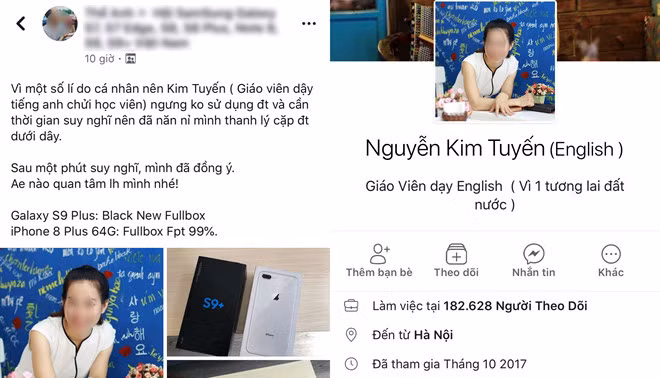 Trang giả mạo được dùng để bán hàng online Trang giả mạo được dùng để bán hàng online