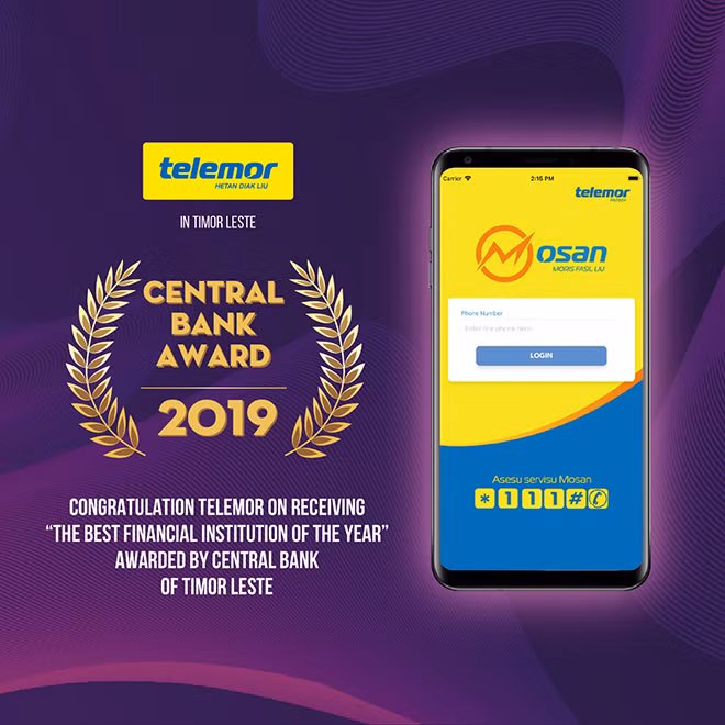 Centre bank award 2019 Mosan Telemor