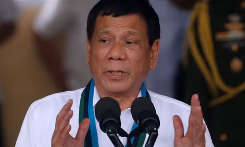 Tổng thống Philippines Rodrigo Duterte.