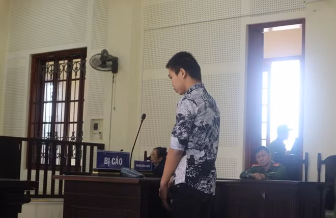Bị cáo Đào Ngọc Hoàng tại phiên tòa xét xử