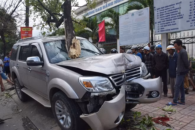 Hiện trường vụ tai nạn.