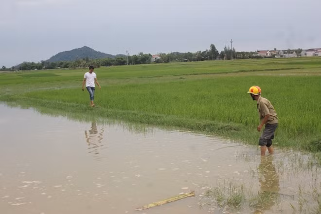 Hiện trường nơi hai cháu nhỏ không may bị chết đuối