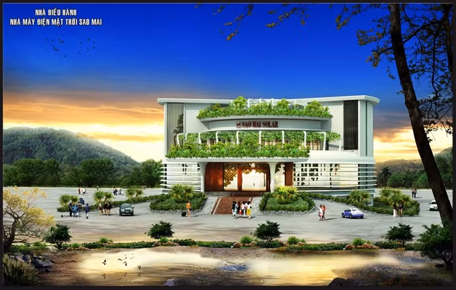 Nhà điều hành nhà máy điện NLMT Sao Mai PV1
