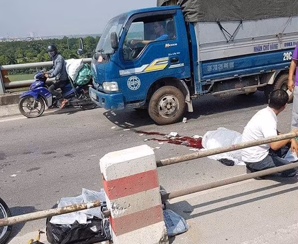 Hiện trường vụ tai nạn.