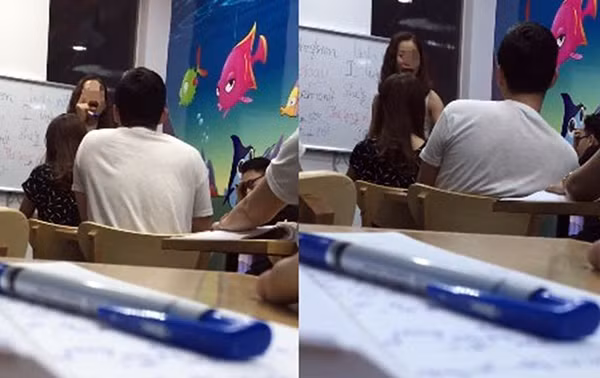 Giáo viên và học viên cãi tay đôi trong lớp Giáo viên và học viên cãi tay đôi trong lớp