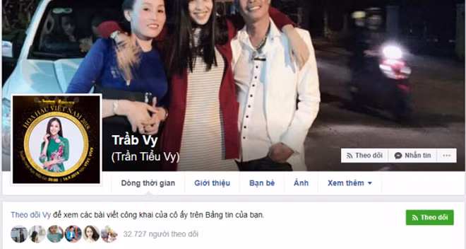 Trang cá nhân chính thức của Hoa hậu Tiểu Vy.