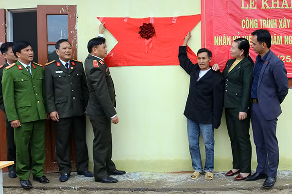 Nhà họp thôn Khuổi Xỏm sẽ là địa điểm sinh hoạt cộng đồng, góp phần nâng cao đời sống vật chất, tinh thần cho bà con nhân dân nơi đây.