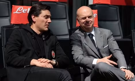 HLV Montella và CEO Fassone muốn chốt phương án nhân sự trước mùa bóng mới càng sớm càng tốt.