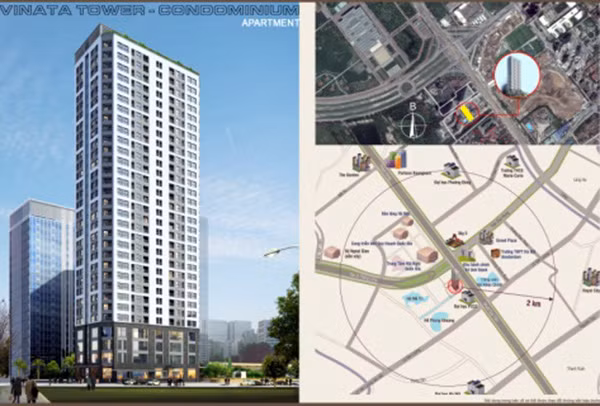 Phối cảnh của dự án Vinata Tower Phối cảnh của dự án Vinata Tower