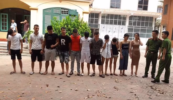 Các đối tượng đều dương tính với ma túy
