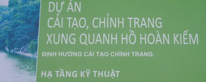 Từ năm 2016, UBND TP Hà Nội giao UBND quận Hoàn Kiếm làm chủ đầu tư tổ chức lập và thực hiện dự án đầu tư xây dựng cải tạo chỉnh trang khu vực chung quanh hồ Hoàn Kiếm.