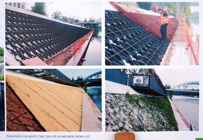 Cùng với đó, bờ hồ cũng sẽ được thi công lại để trồng cỏ xanh quanh hồ.
