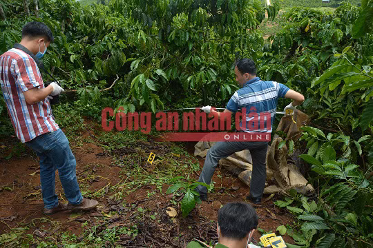 Khu vực chôn giấu xác các nạn nhân.