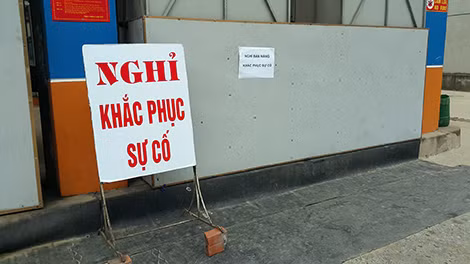 Cây xăng bị nghi làm rò rỉ đã tạm dừng hoạt động.