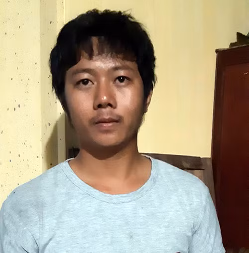 Đối tượng Luân tại cơ quan Công an Đối tượng Luân tại cơ quan Công an