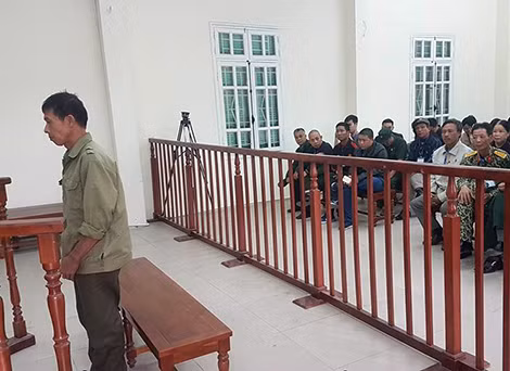 Bị cáo Thạch tại phiên xử.